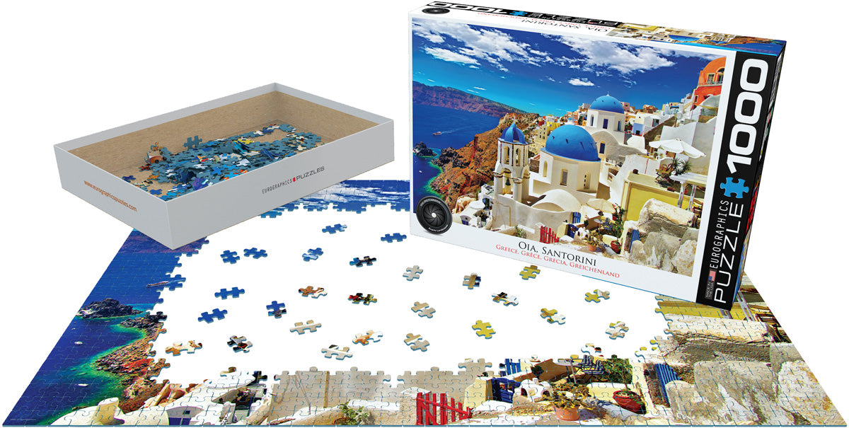 Eurographics Puzzle 1000-Pcs Oia Santorini Greece 6000-0944