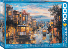 Eurographics Puzzle 1000-Pcs San Francisco Cable Car Heaven 6000-0957