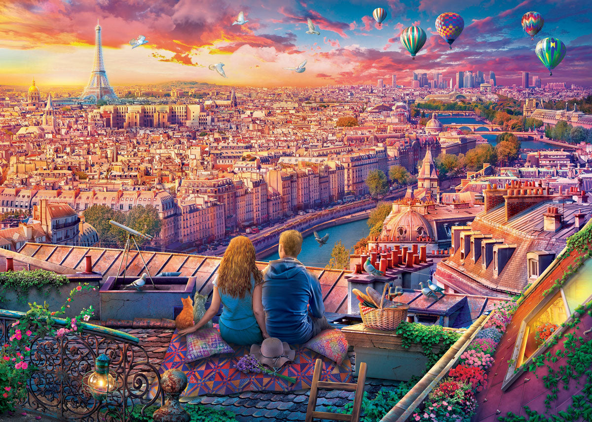 Eurographics Puzzle 1000-Pcs Paris Rooftop 6000-5886
