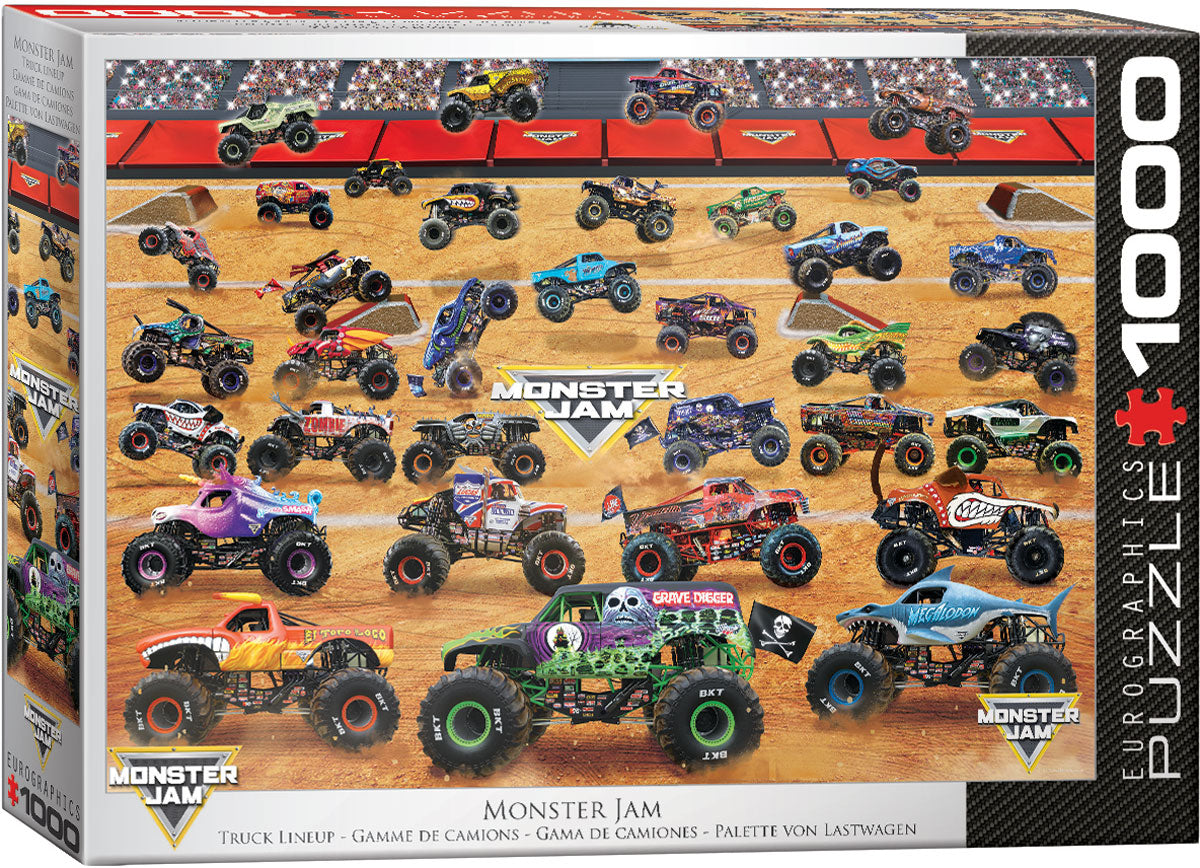 Eurographics Puzzle 1000-Pcs Monster Jam Truck Lineup 6000-5944