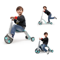 Scooter with Music and Light 3-in-1 Red 868S - Colorland Toys