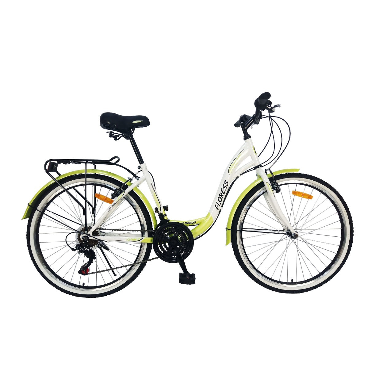 Mogoo Floress Cruiser 21 Speed 26 Inch Bicycle Green - Colorland Toys