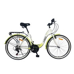 Mogoo Floress Cruiser 21 Speed 26 Inch Bicycle Green - Colorland Toys