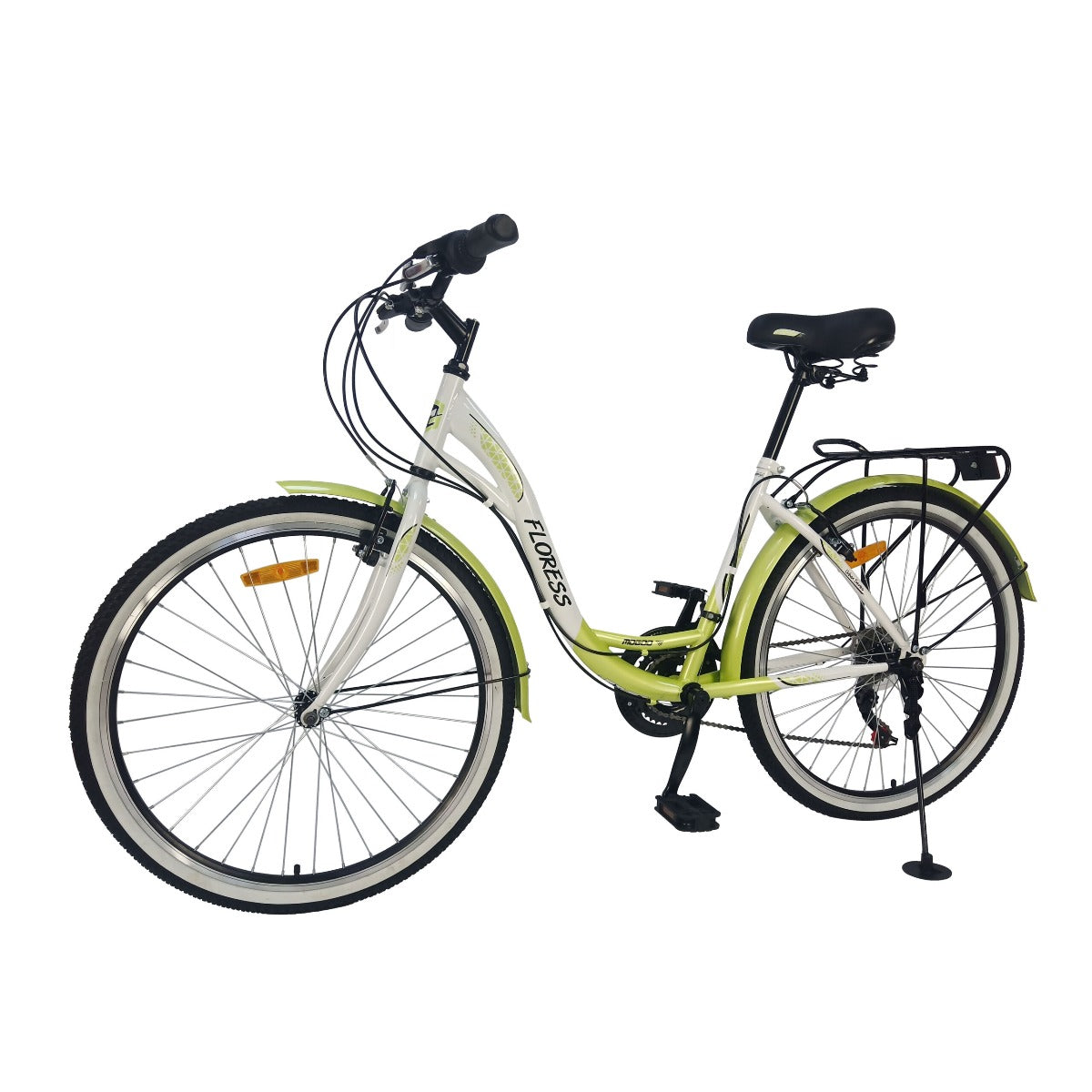 Mogoo Floress Cruiser 21 Speed 26 Inch Bicycle Green - Colorland Toys