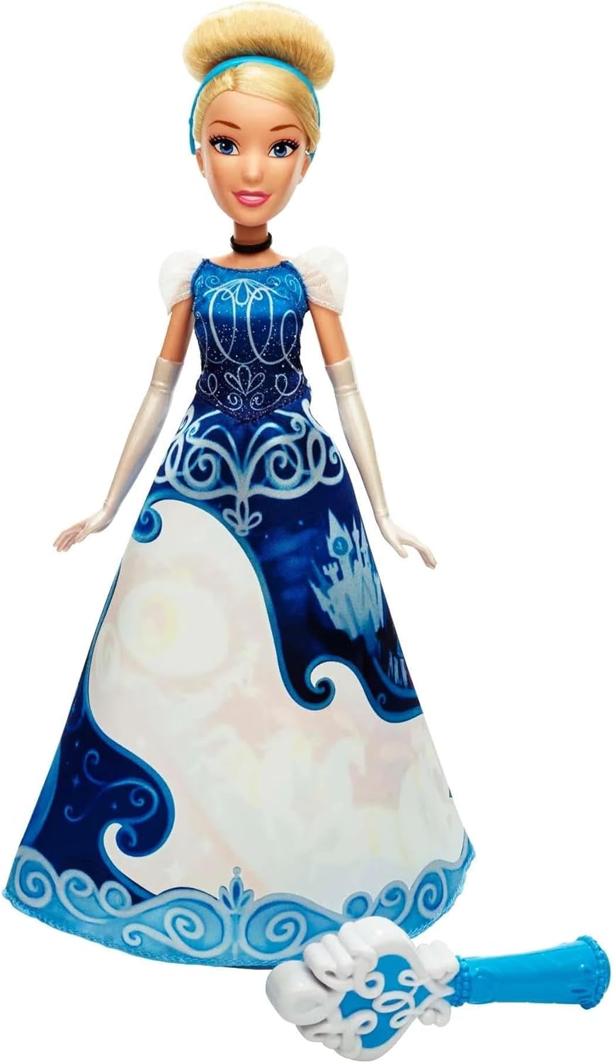 Disney Princess Magical Story Skirt Cinderella Doll B5295 – Water Wand Dress Reveal