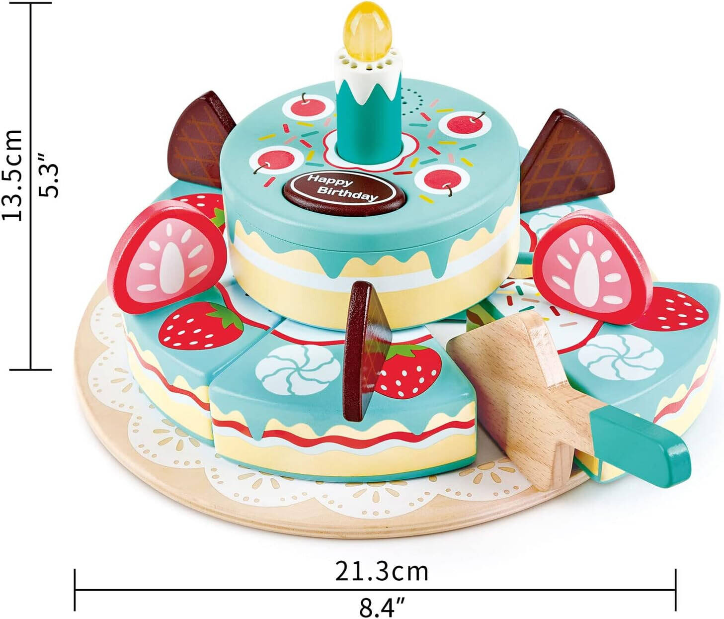 Hape Interactive Happy Birthday Cake E3180 - Colorland Toys