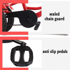 Bosheng Tricycle With Basket 12 Inch Red MN011 - Colorland Toys