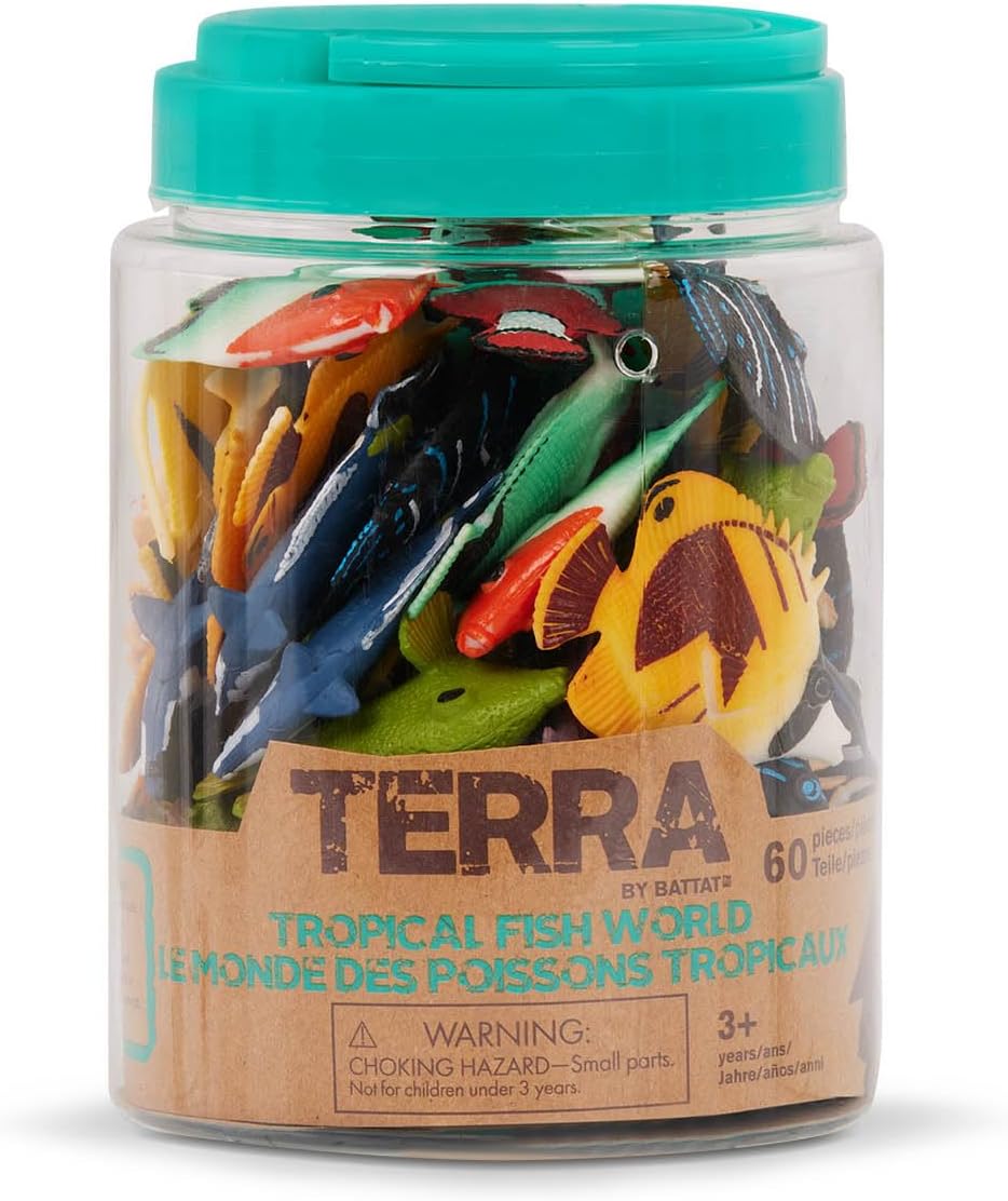 Terra Tub of Tropical Fish World Figures 60pcs AN2877Z - Colorland Toys