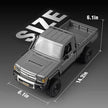Toyota Land Cruiser LC79 4WD Off-Road Crawler Pickup Truck w/Upgraded LED Lighting (Silver) | MN-82PRO