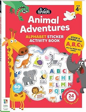 Hinkler Junior Explorers: Animal Adventures Alphabet Activity Book 924255 - Colorland Toys