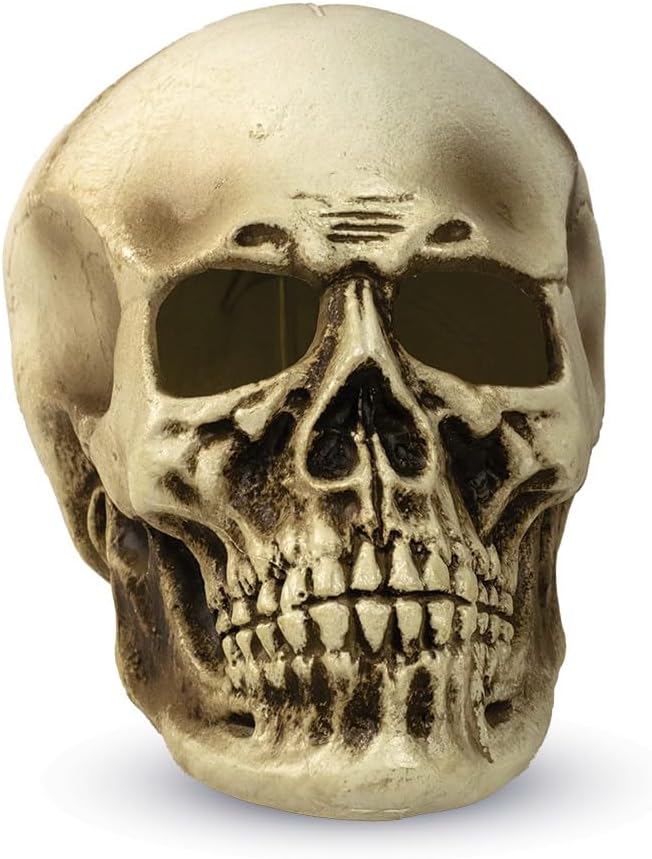 Halloween Green Light-Up Skull 299092