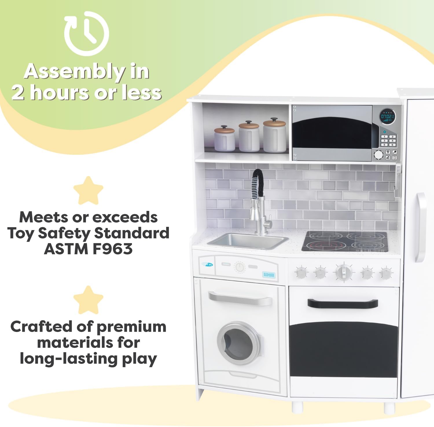 KidKraft Large Play Kitchen White - Colorland Toys