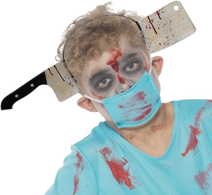Halloween Zombie Cleaver Headband 349443