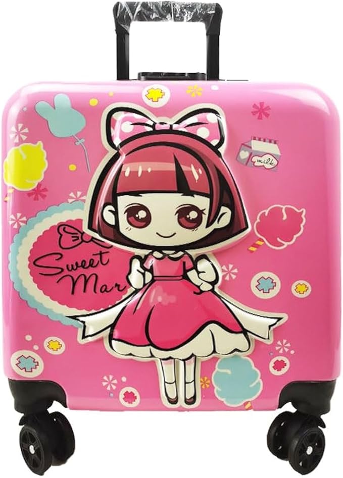 Kids Luggage Bag 18-Inch Pink TBT2204KIDP853 - Colorland Toys