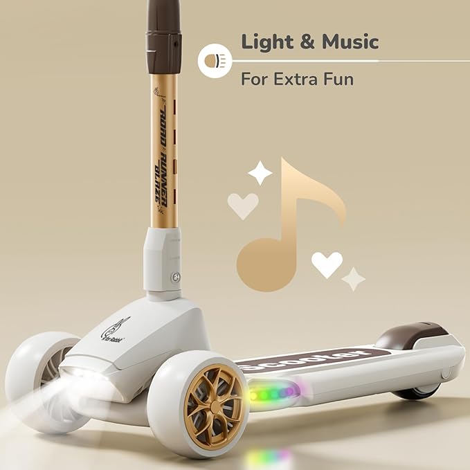 Kids Scooty White/Gold ST8106