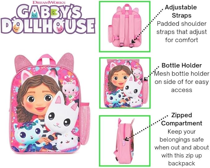 Gabby’S Dollhouse Backpack 14inch FK-023127 - Colorland Toys