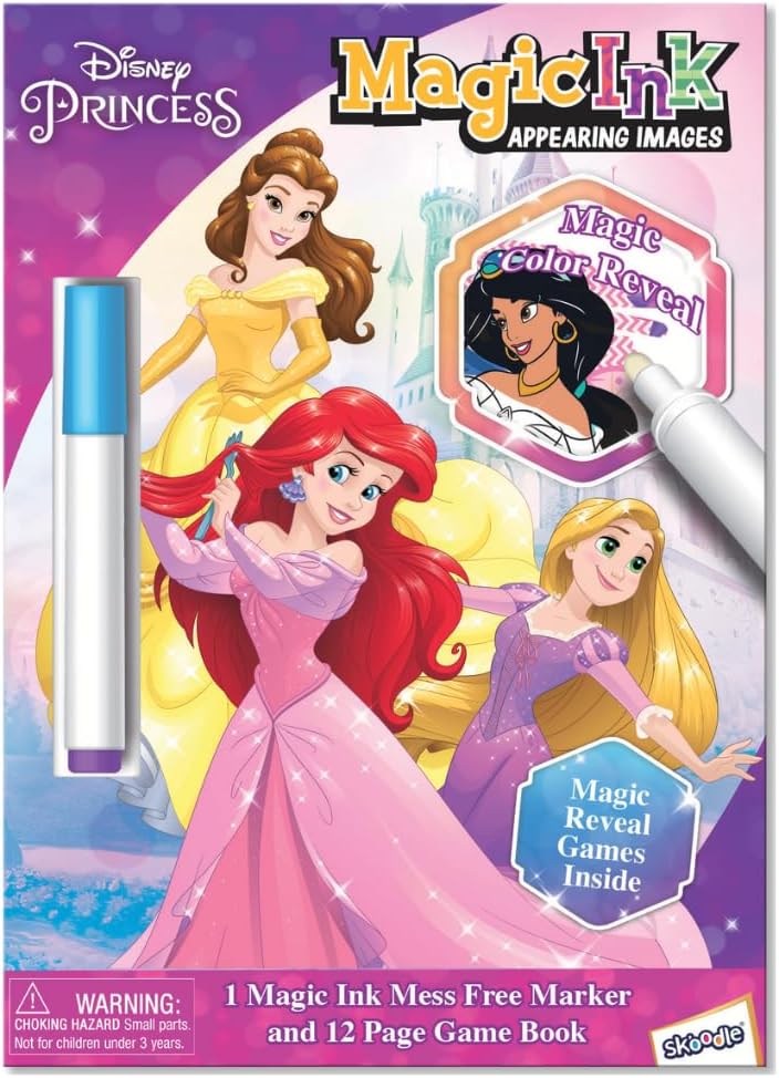 Skoodles Disney Princess Magic Ink Book
