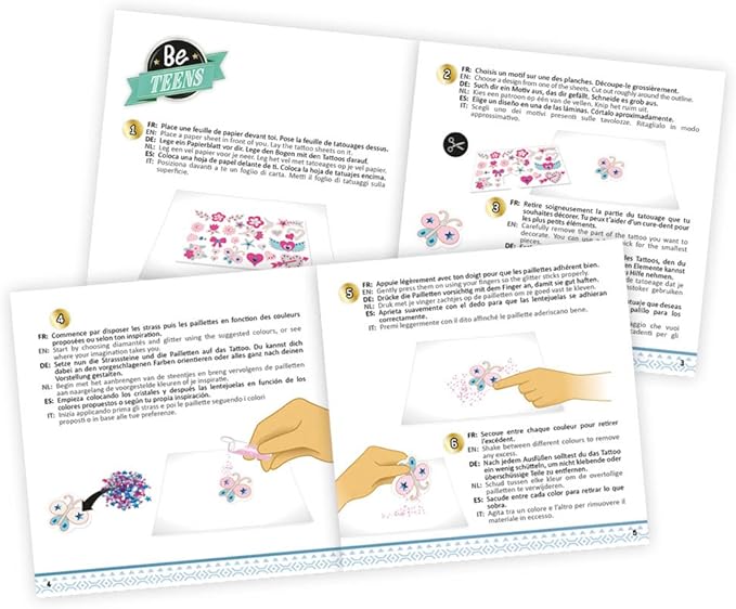 Be Teens Glitter Tattoos BE205 - Colorland Toys