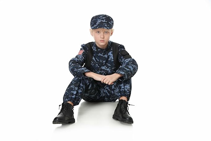 Costume Military Blue 443 8-9 - Colorland Toys