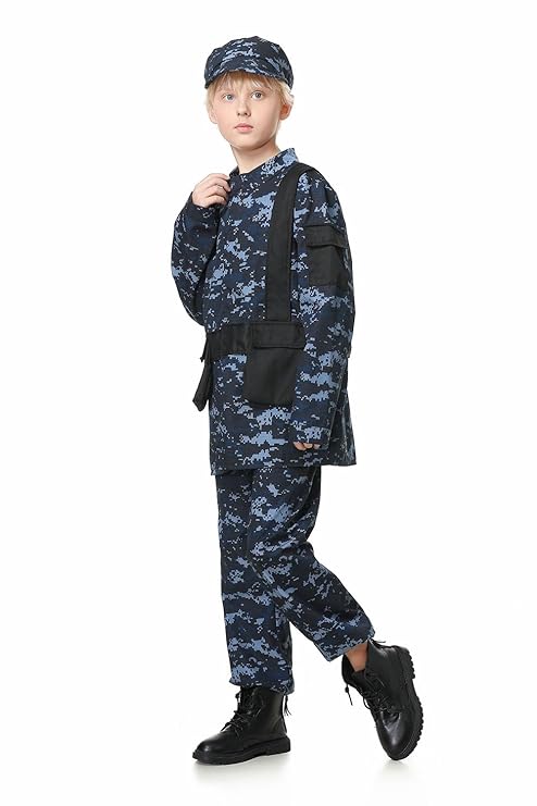 Costume Military Blue 443 8-9 - Colorland Toys