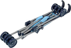 Dolls World Dlx 4 Wheel Folding Blue Stroller For Dolls 22inch 78712