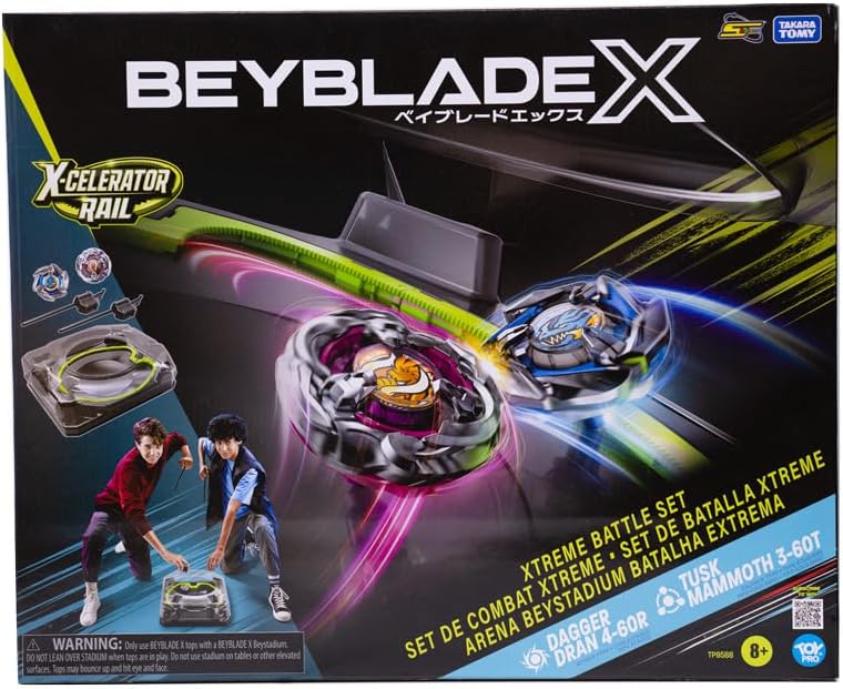 Beyblade X Xtreme Battle Set – Beystadium, 2 Launchers &amp; Tops Included – Model TP9588