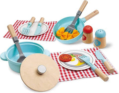 Hape Little Chef Cooking & Serve Play Set E3208