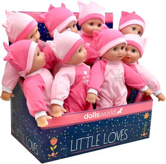 Dolls World Little Loves 12inch Soft Bean Doll Sleeping Eyes 78120