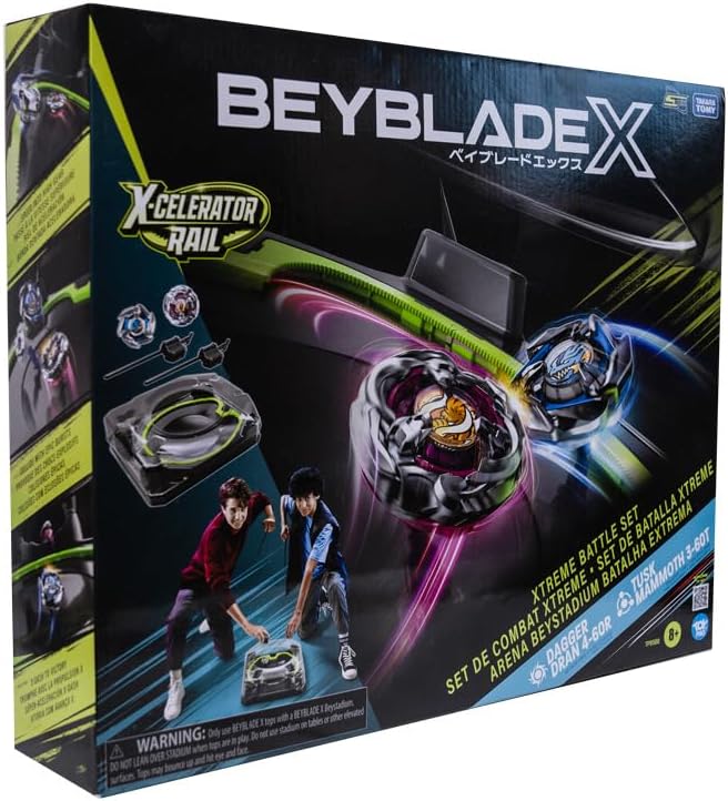 Beyblade X Xtreme Battle Set – Beystadium, 2 Launchers &amp; Tops Included – Model TP9588