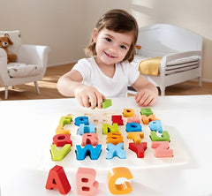 Hape Chunky Alphabet Puzzle E1551 - Colorland Toys