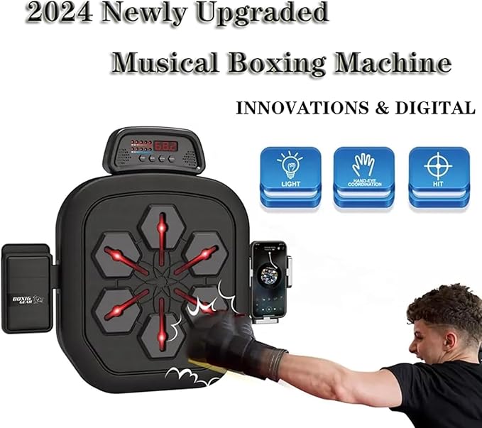 Boxing Machine Lights Up With Music Rhythm B4013