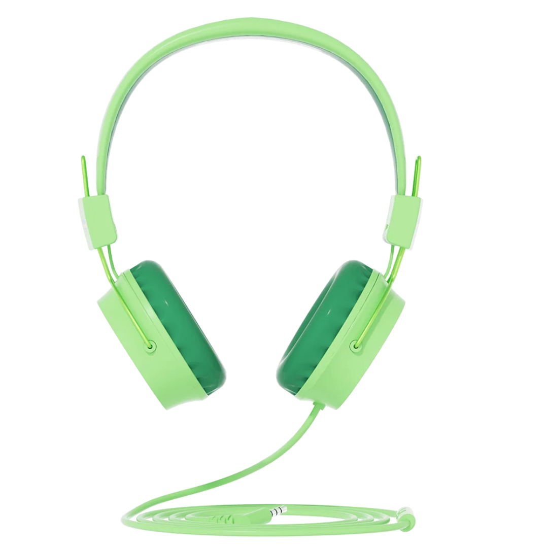 Booma Beats Wired Headphones (Green) — image 2