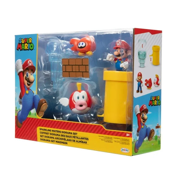 Super Mario Bros Sparkling Waters Diorama Set 2.5inch 41365