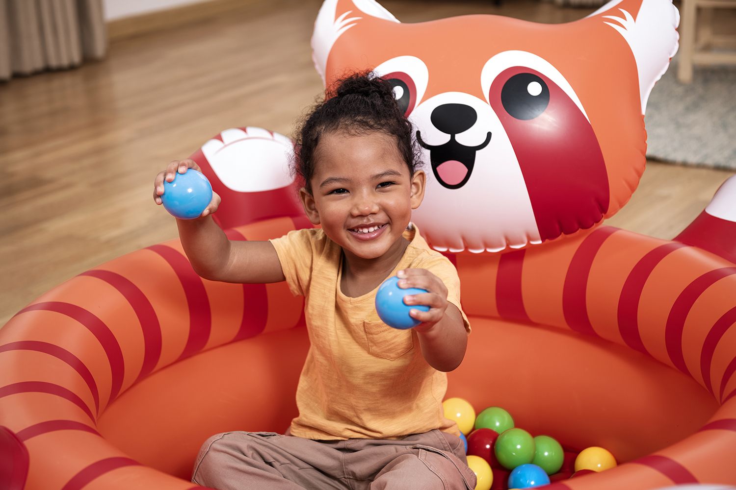 Bestway Playful Red Panda Ball Pit 107cm x 94cm x 58cm 52702
