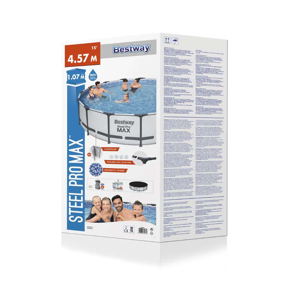 Steel Pro Max Frame Pool 4.57m x1.07m 56488 - Colorland Toys