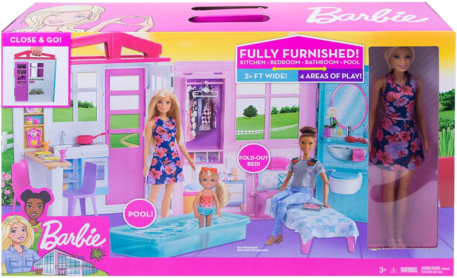 Barbie Doll and Dollhouse FXG55 - Colorland Toys