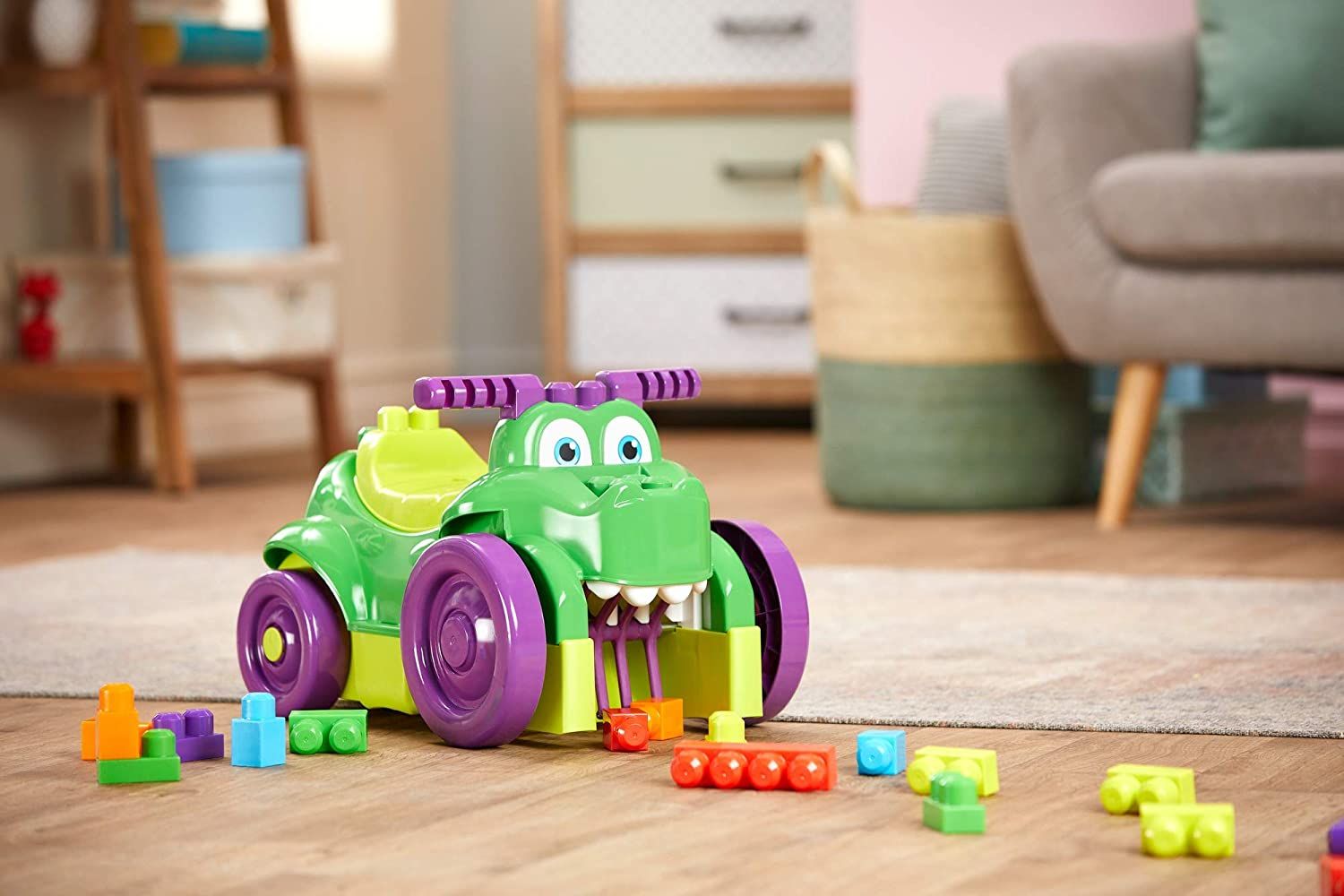 Fisher-Price Mega Bloks Ride n Chomp Croc Ride-on GFG22 - Colorland Toys