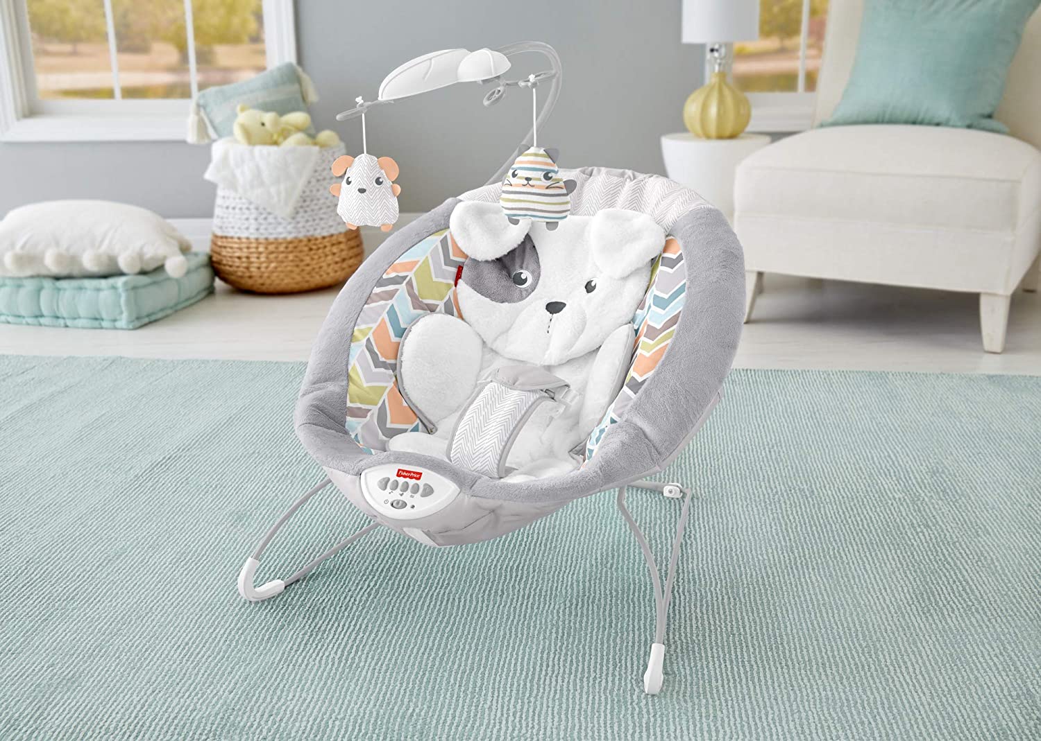 Fisher-Price Sweet Snugapuppy Deluxe Bouncer GWD50 - Colorland Toys
