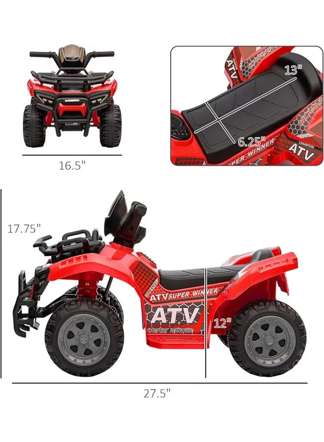 Kids Quad Bike Red 6V JC913