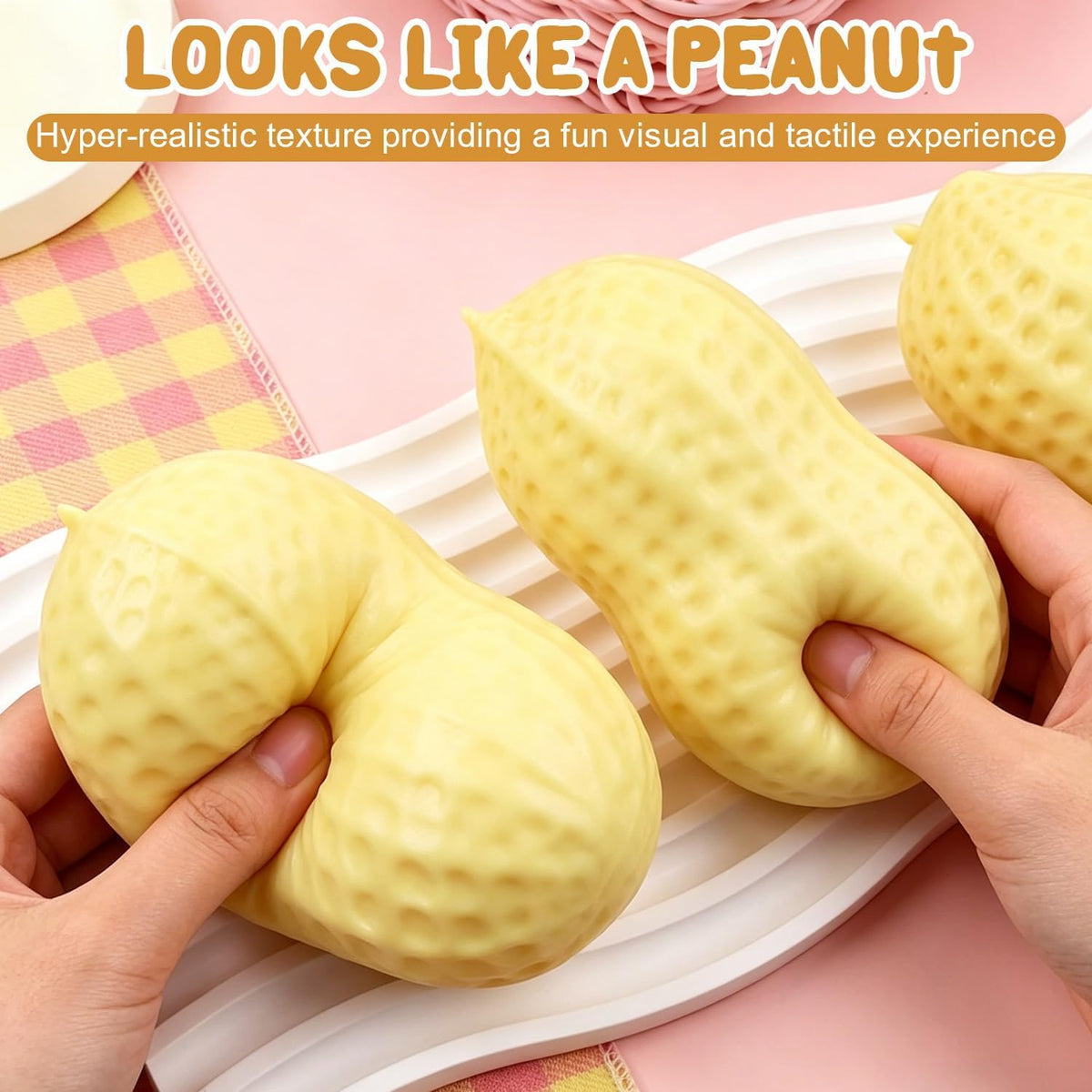 Peanut Squishy, Peanut Squeeze Toy — image 3