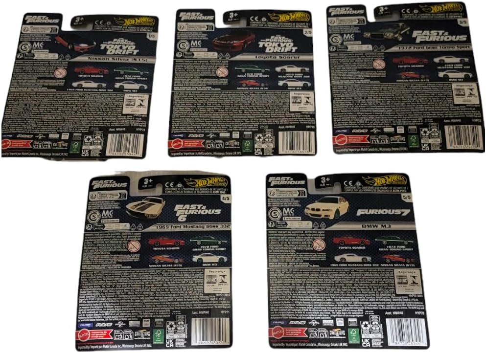 Hot Wheels Premium Fast & Furious Diecast Asstd. HNW46