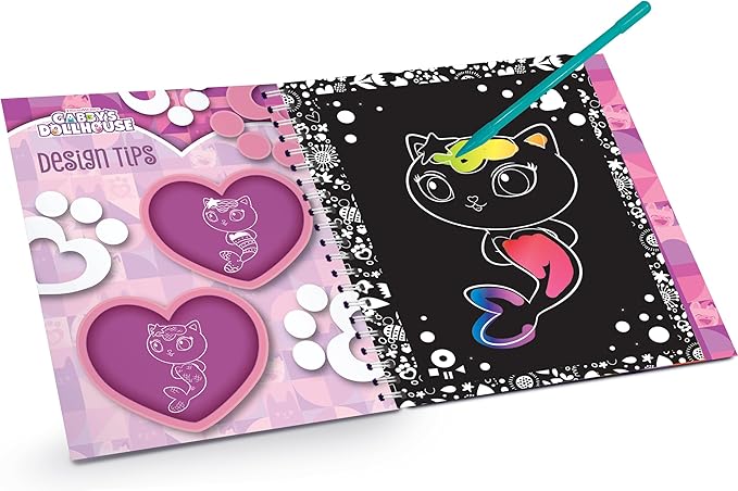 Lisciani Gabby's Dollhouse Sketchbook A-Meow-Zing Scratch Reveal 12976 - Colorland Toys