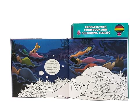 Igloo Books Disney Princess Ariel: Read & Colour 527020
