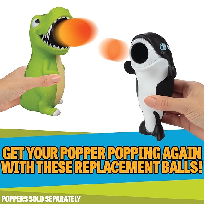 Power Popper Atomic Refill Balls Orange HW-54000