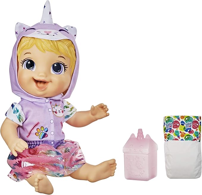 Baby Alive Tinycorns Doll Cat Unicorn E9423