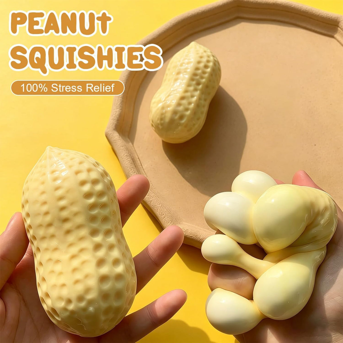 Peanut Squishy, Peanut Squeeze Toy — image 5