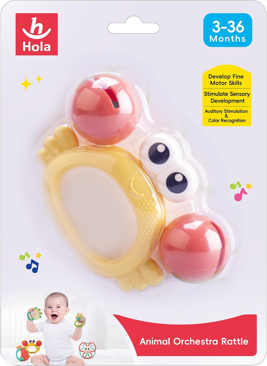 Hola Animal Orchestra Rattle - Crab E318B-3 — image 6
