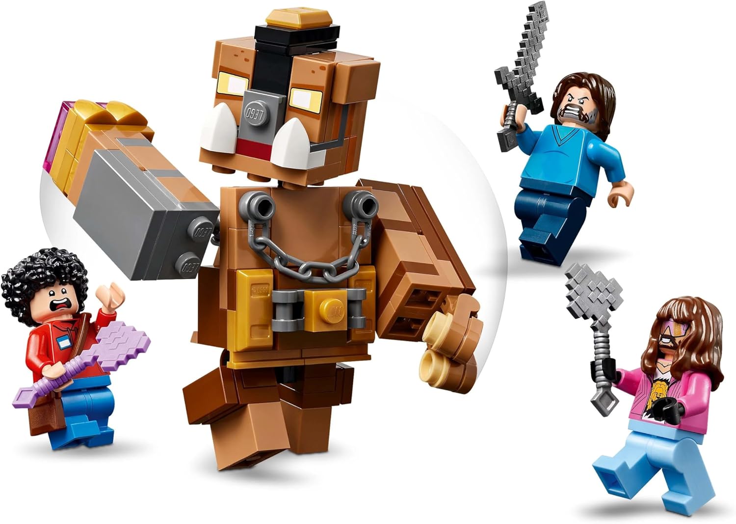 LEGO Minecraft Woodland Mansion Fighting Ring 21272 – Interactive Building Toy with Steve, Garrett, Henry & Baby Zombie Minifigures – Ages 10+ - Colorland Toys