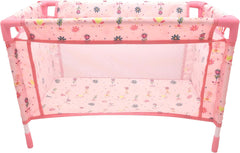 Dolls World Large Travel Cot With Quilt Pillow & Travel Bag For Dolls 18inch 78706