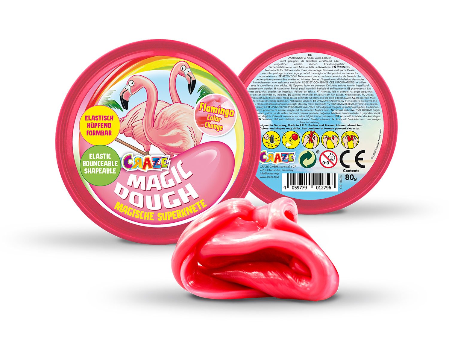 CRAZE Magic Dough Intelligent Super Clay Flamingo 12796 - Colorland Toys